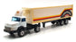 Corgi 18cm Long 1146 - Mercedes Benz Truck & Trailer Dunlop - White