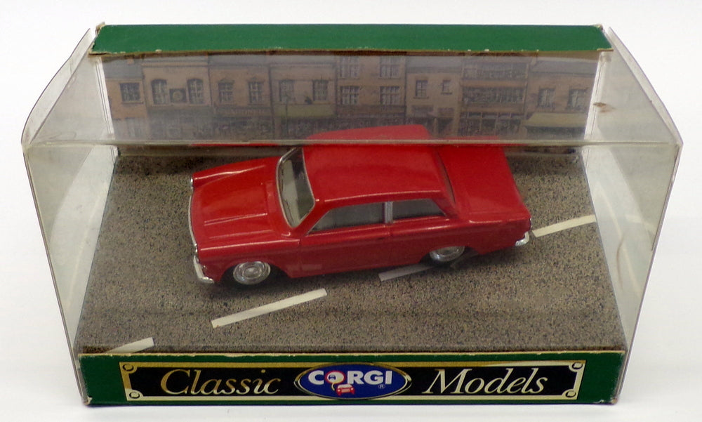 Corgi 1/43 Scale Model Car D708 - Ford Cortina Saloon- #29 Red