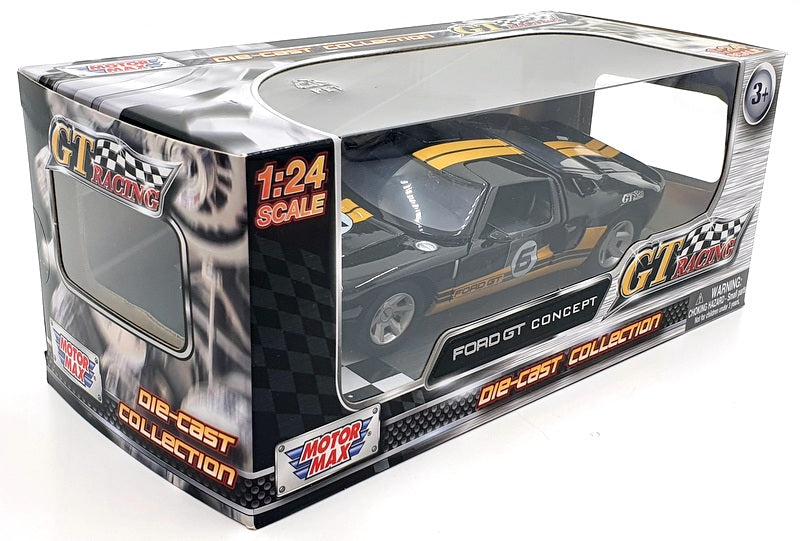 Motor Max 1/24 Scale Diecast 73770 - Ford GT Concept #6 - Black/Yellow