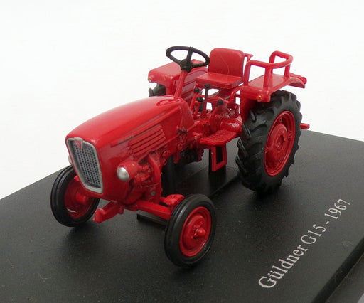 Hachette 1/43 Scale Model Tractor HT047 - 1967 Guldner G15 - Red
