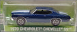 Greenlight 1/64 Scale 51057 - 1970 Chevrolet Chevelle SS - Blue/White Stripe