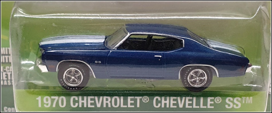 Greenlight 1/64 Scale 51057 - 1970 Chevrolet Chevelle SS - Blue/White Stripe