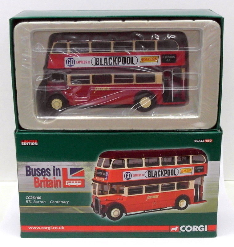 Corgi 1/50 Scale Diecast CC26106 - Barton Centenary RTL Bus - 4A ...