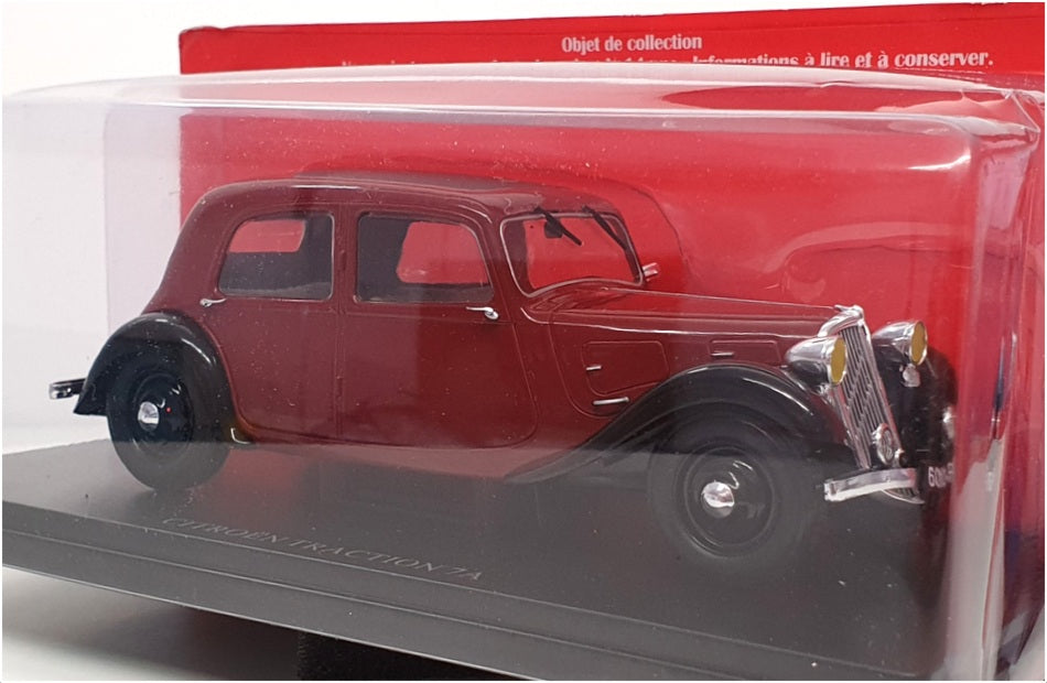 Hachette 1/24 Scale Diecast G111V017 - Citroen Traction 7A - Red/Black