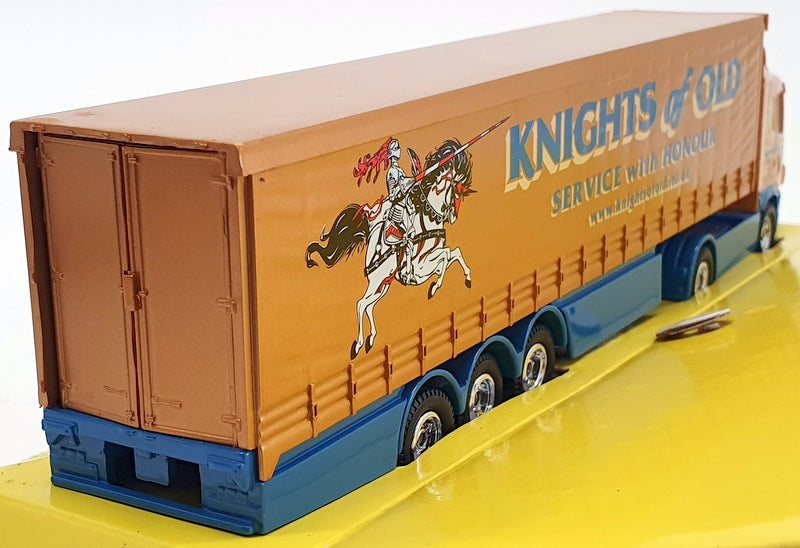 Corgi 1/64 Scale Model Truck TY86624 - Scania Curtainside Knights of Gold