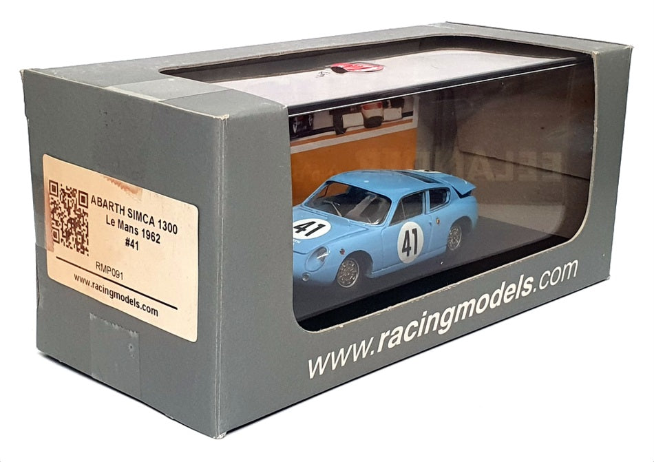 Racing Models 1/43 Scale RMP091 - Abarth Simca 1300 #41 Le Mans 1962