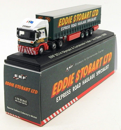 Atlas Editions 1/76 Scale 4 649 131 - ERF EC14 Olympic & Curtainside Trailer