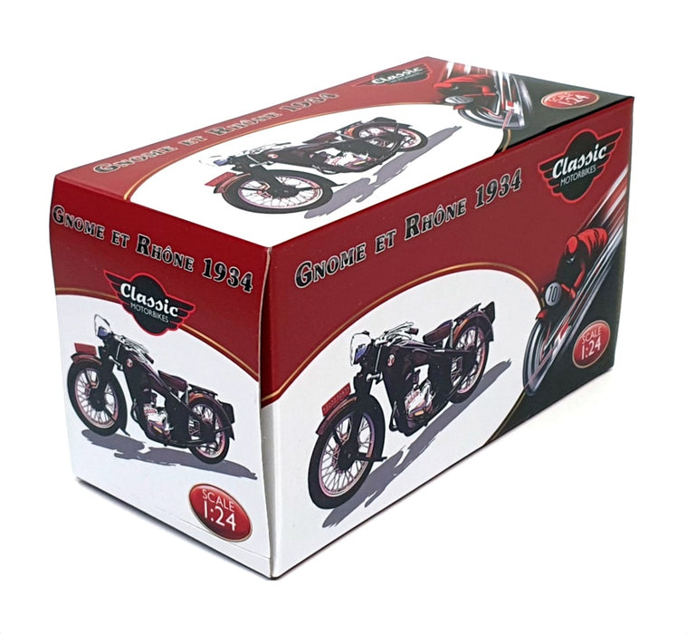 Atlas Editions 1/24 Scale Motorbike 4 658 127 - 1934 Gnome Et Rhone - Black