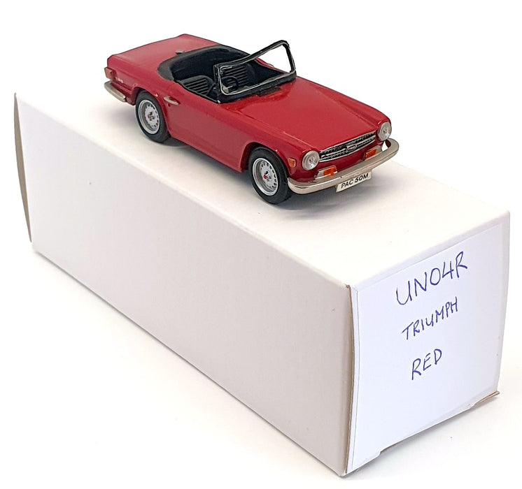 Unknown Brand 1/43 Scale UN04R - 1975 Triumph TR6 - Red