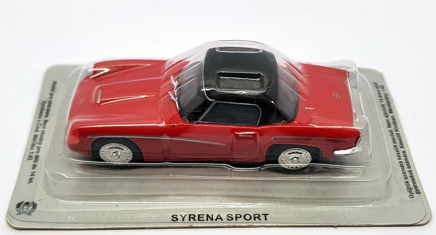 Altaya 1/43 Scale Model Car AL30121J - Syrena Sport - Red/Black