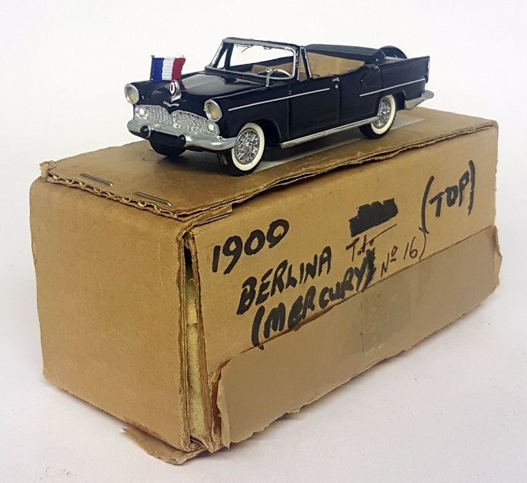 Unbranded 1/43 Scale Resin - 1900 - Mercury Berlina T.I Black open top