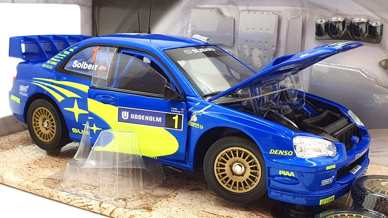 Hot Wheels 1/18 Scale B6230-0510 Subaru Impreza WRC World Rally Team P.Solberg