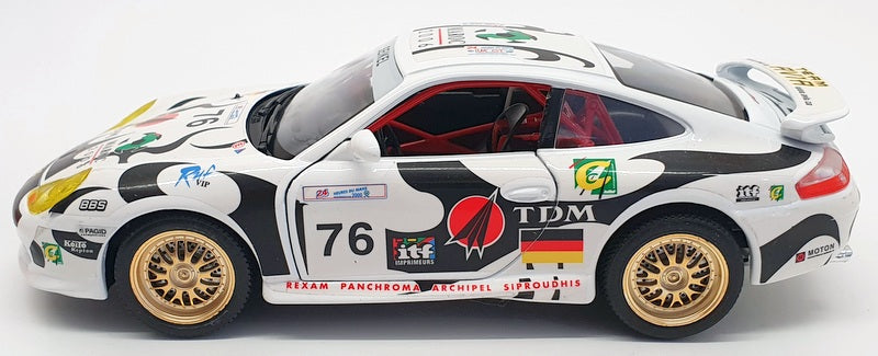 Burago 1/18 Scale 3395 - Porsche GT3 Cup #76 - White — R.M.Toys Ltd