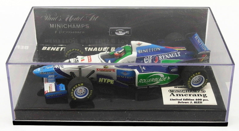 Minichamps 1/43 Scale 430 960053 - F1 Benetton Renault B 196 - J.Alesi