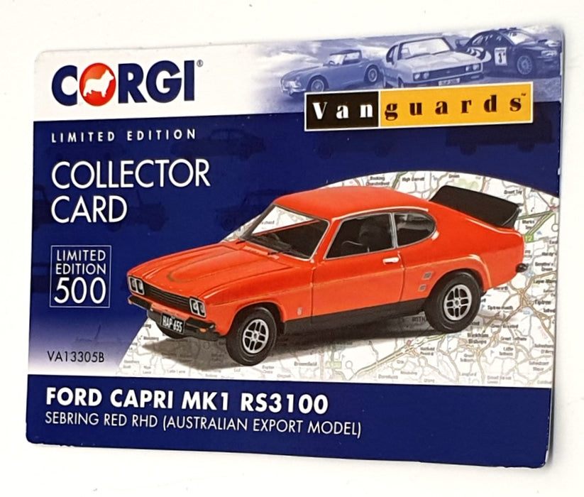 Vanguards 1/43 Scale VA13305B - Ford Capri Mk1 R53100 - Sebring Red