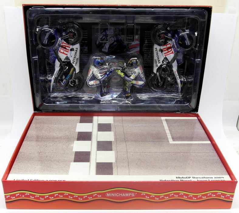 Minichamps 1/12 122 094699 Team Fiat Yamaha GP Barcelona 2009 Rossi / Lorenzo