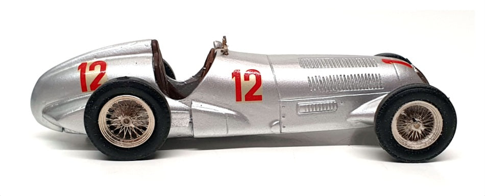 Metal 43 1/43 Scale MT012 - Mercedes Benz Race Car #12 - Silver