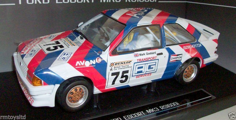 Sunstar 1/18 SCALE - 4966 Ford Escort MK3 RS1600I #75 Mark Goddard 1988 BTCC