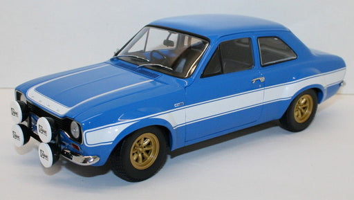 Minichamps 1/18 Diecast 100 688102 - Ford Escort MK1 RS1600 FAV '70 - Blue/White