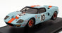Record 1/43 Scale Built Kit RE003 - Ford GT40 Gulf - #10 AB LM 1968