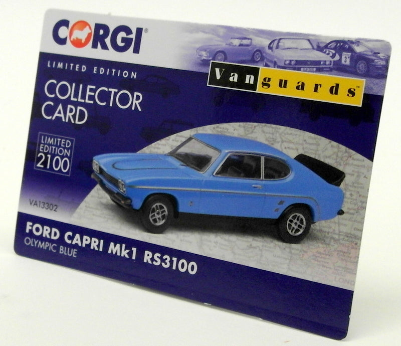 Vanguards 1/43 Scale Model Car VA13302 - Ford Capri Mk1 RS3100 - Olympic Blue