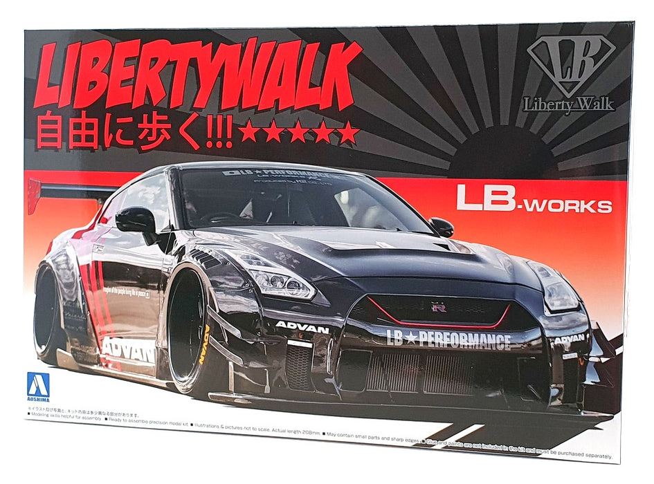 liberty walk ls nissan GT-R Type1 Type2 - ミニカー