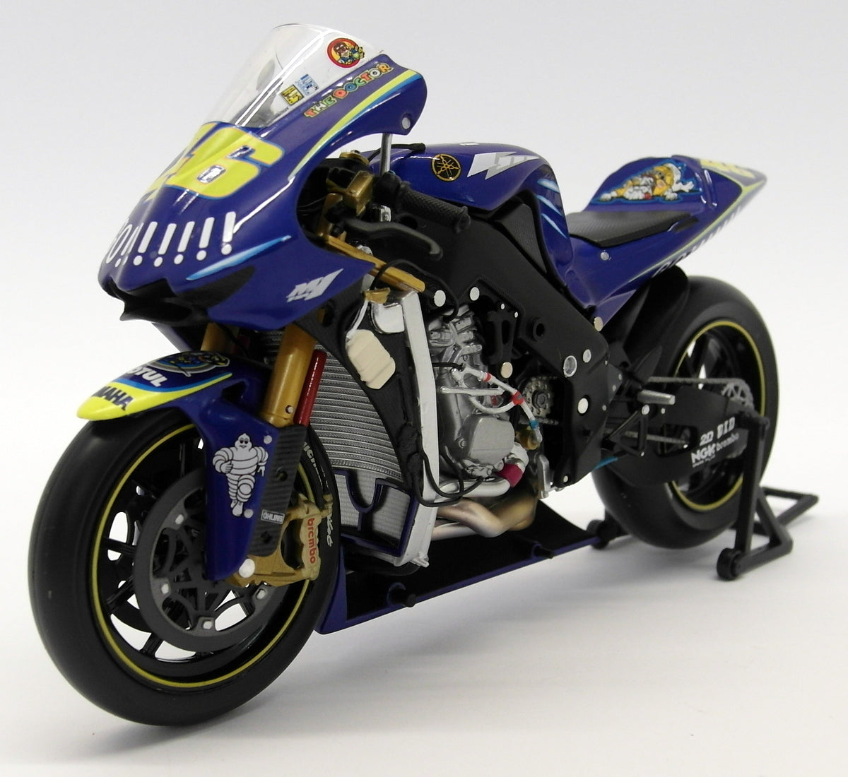 Minichamps 1/12 Scale Diecast 122 043046 Yamaha YZR-M1 Moto GP 2004 Rossi  GO!!!!