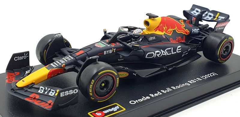 Burago 1/43 Scale 18-38062 - F1 Red Bull Oracle RB18 2022 Max Verstappen #1