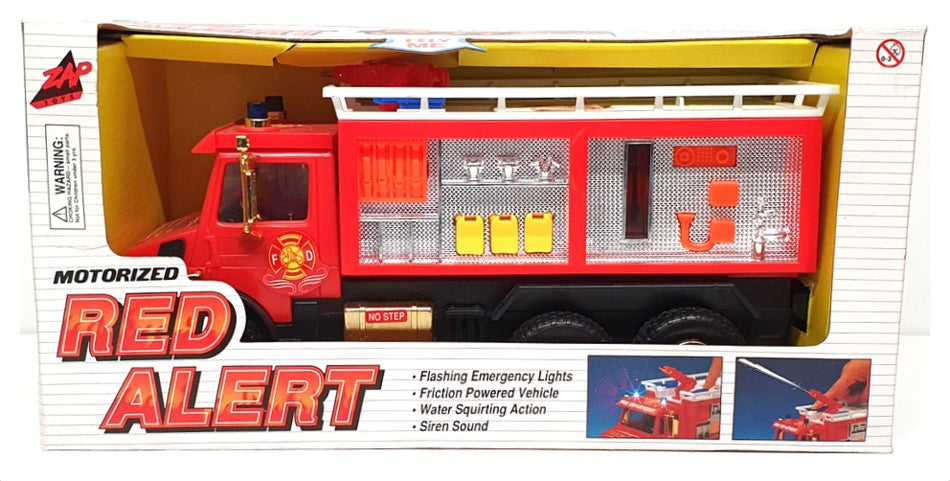 Zap Toys Appx 26cm Long 3272 - Motorized Fire Engine - Red