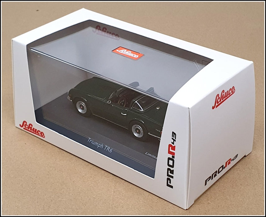 Schuco 1/43 Scale Resin 450913000 - Triumph TR6 - British Racing Green