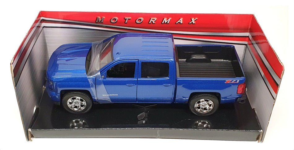 Motor Max 1/27 Scale 79348BL - 2017 Chevrolet Silverado 1500 LT Z71 - Blue