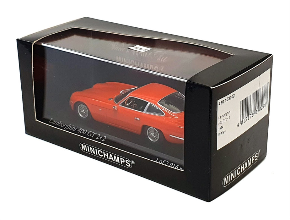 Minichamps 1/43 Scale 430 103302 - 1964 Lamborghini 400 GT 2+2 - Orange