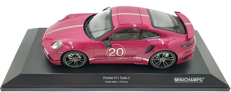 Minichamps 1/18 Scale Diecast 155 069172 - Porsche 911 Turbo S 2021 - Red