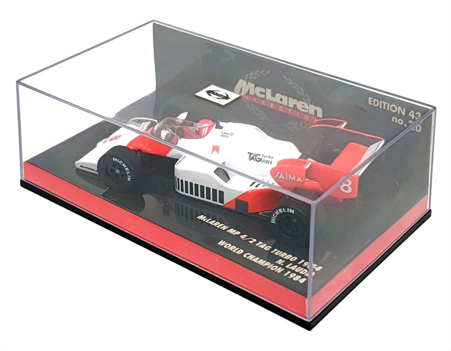 Minichamps 1/43 Scale 530 844308 - F1 McLaren MP 4/2 N. Lauda World Champ 1984