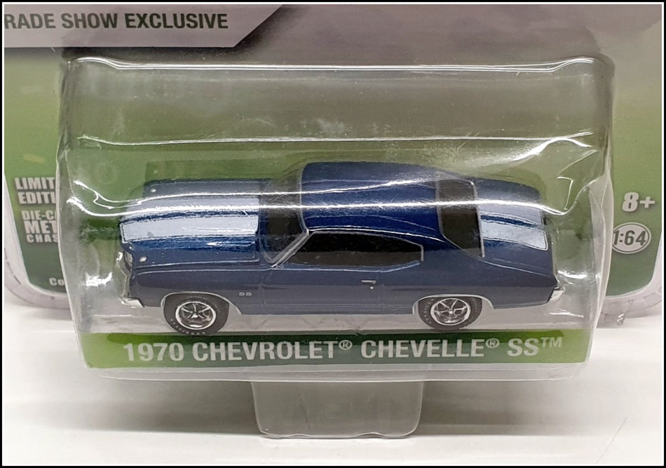 Greenlight 1/64 Scale 51057 - 1970 Chevrolet Chevelle SS - Blue/White Stripe