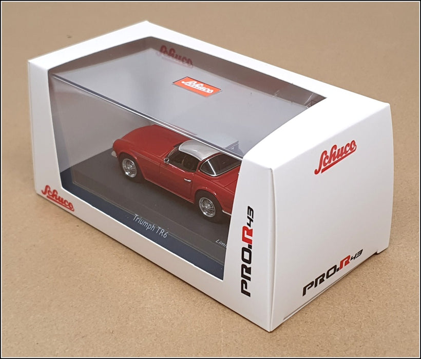 Schuco 1/43 Scale Resin 450912900 - Triumph TR6 - Wine Red