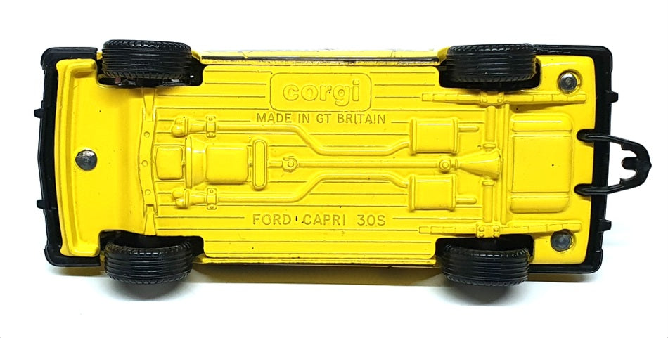 Corgi Appx 12cm Long Diecast 343 - Ford Capri - Yellow