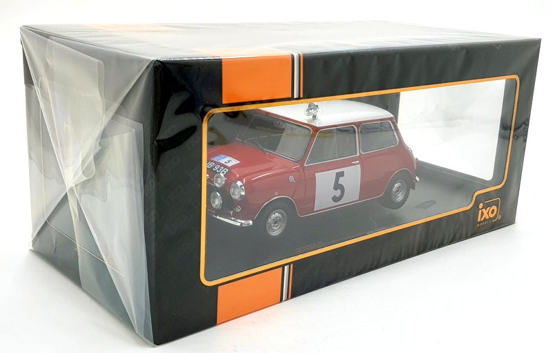 IXO Models 1/18 Scale 18RMC065A - 1965 Mini Cooper S #5 RAC R.Aaltonen