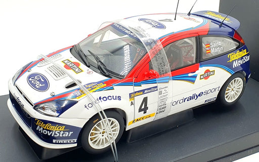 Burago 1/18 Scale Diecast 3402 - Ford Focus RS WRC 2002 Martini #5