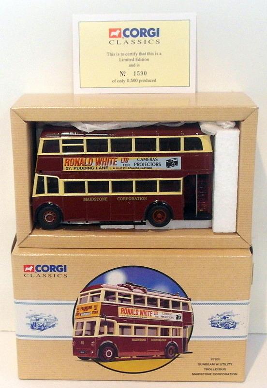 Corgi 1/50 Scale Diecast 97801 - Sunbeam W Utility Trolleybus - Maidstone Corp