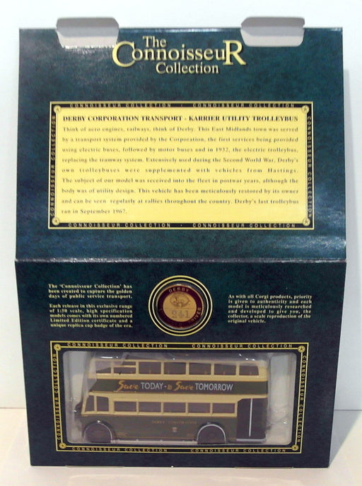 Corgi 1/50 Scale 34703 - Derby Corporation Transport Karrier Utility Trolleybus