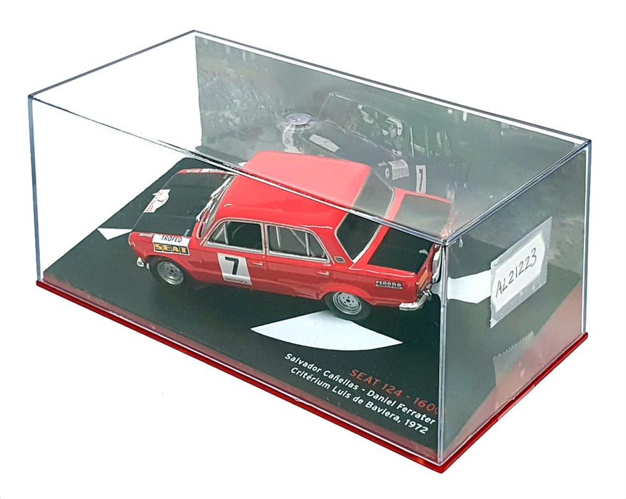 Altaya Ixo 1/43 Scale AL21223 - Seat 124 1600 Rally #7 Canellas/Ferrater 1972