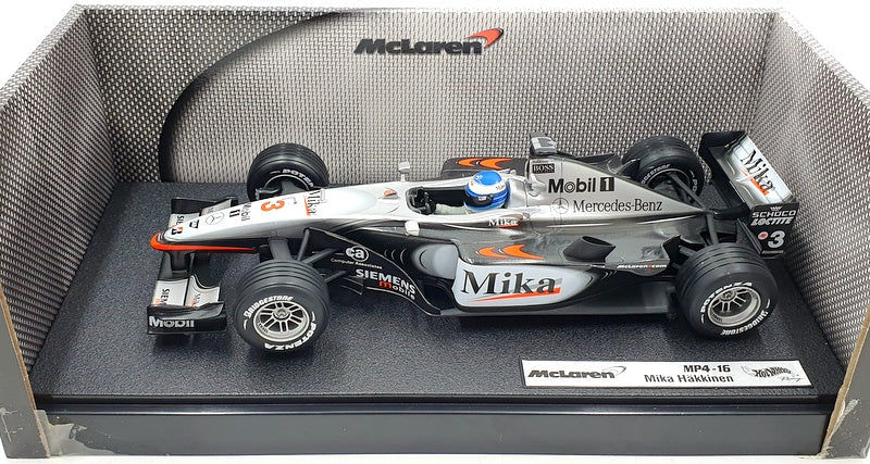 Hot Wheels 1/18 Scale Diecast 50198 - McLaren MP4-16 Mika Hakkinen 