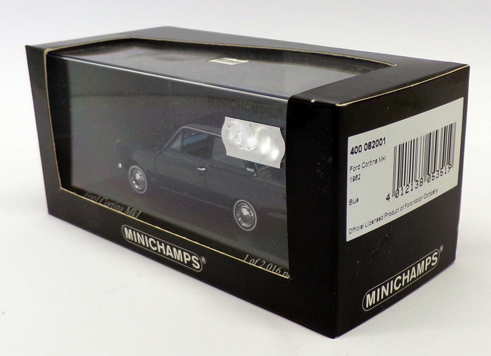 Minichamps 1/43 Scale 400 082001 - 1962 Ford Cortina Mk1 - Ambassador Blue