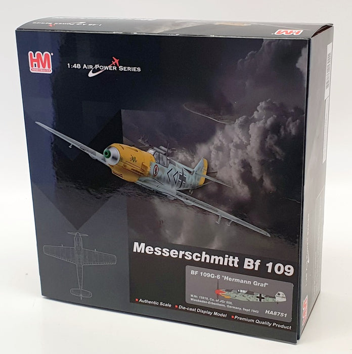 Hobby Master 1/48 Scale HA8751 - Messerschmitt Bf 109G-6 Hermann Graf W.Nr 15919