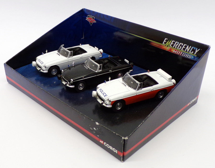 Corgi 1/43 Scale LC1003 - MGB Police Car Set - Lancashire Constabulary