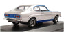 Minichamps 1/43 Scale 430 085805 - 1972 Ford Capri RS 2600 - Silver/Blue