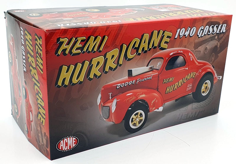 Acme 1/18 Scale Diecast A1800922 - 1940 Gasser Hemi Hurricane - Red