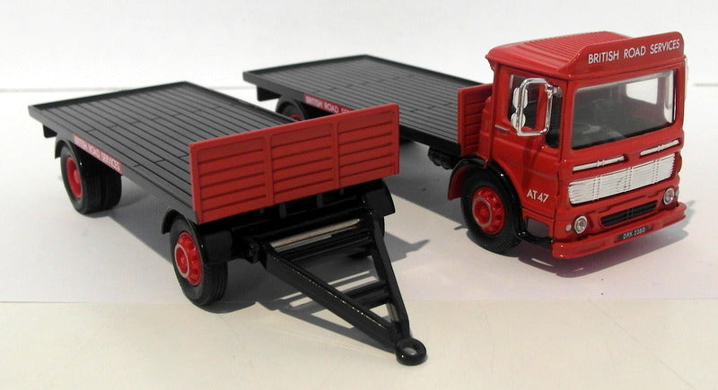 Corgi 1/50 Scale Diecast 97895 - AEC Flatbed Truck & Trailer - BRS improved spec