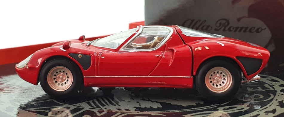 Minichamps 1/43 Scale 436 120920 - 1968 Alfa Romeo Tipo 33 Stradale - Red